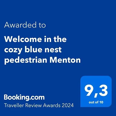 Welcome In The Cozy Blue Nest Pedestrian Appartamento Mentone